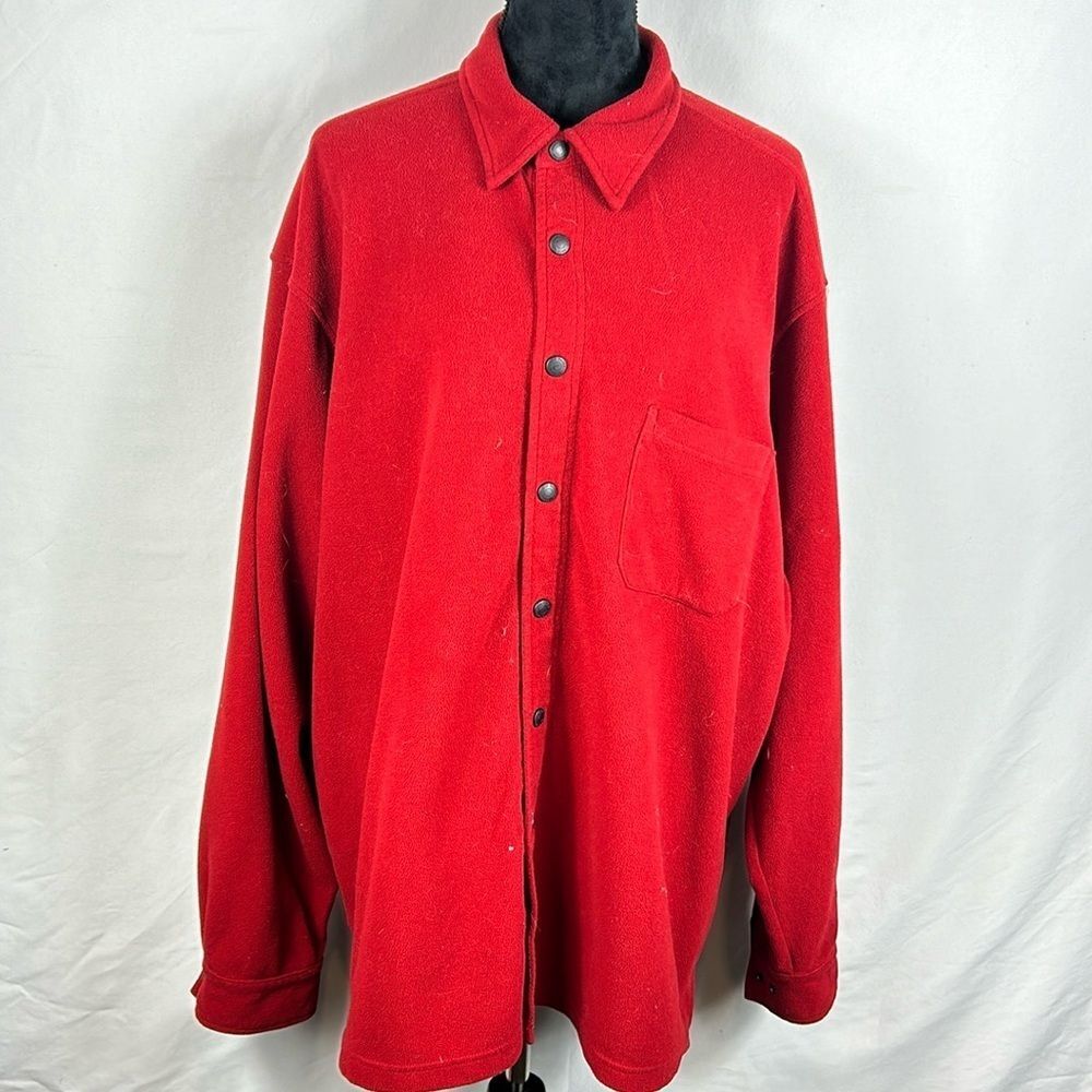 Eddie Bauer Fleece Button Down Sweater with Pocket